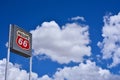 Phillips 66 gas station sign and logo. Royalty Free Stock Photo