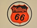 Phillips 66 gas station sign and logo. Royalty Free Stock Photo