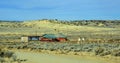 NEW MEXICO, USA - NOVEMBER 21, 2019: Lonely Desert House in New Mexico USA