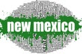 New Mexico word cloud design