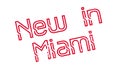 New In Miami rubber stamp Royalty Free Stock Photo