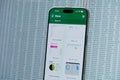 New Microsoft excel file creating in smartphone Royalty Free Stock Photo