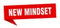 new mindset banner. new mindset speech bubble. Royalty Free Stock Photo