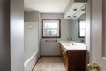 New minimalist house bathroom interior in Kansas City, Missouri, USA Royalty Free Stock Photo