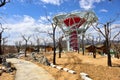 The Mirror-Flower-Terrace-Brief glass viewing tower in the poor mountainous areas of northern China