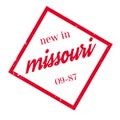 New In Missouri rubber stamp