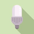 New mobile light icon flat vector. Smart lightbulb