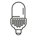 New mobile light icon outline vector. Smart lightbulb