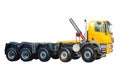 New model semi heavy truck isolated over white background