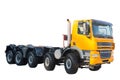 New model semi heavy truck isolated over white background