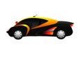 New black-yellow sport car model Royalty Free Stock Photo