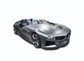 New model sport car isolated