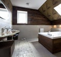 New modern bathroom interior Royalty Free Stock Photo
