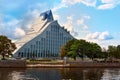 Modern building in Riga, the national library Royalty Free Stock Photo