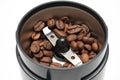 New modern electric coffee grinders Royalty Free Stock Photo