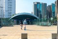 New modern Eucalipto subway station in Sao Paulo