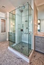 New Modern Home Master Bath Room Royalty Free Stock Photo