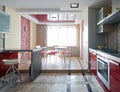 New modern kitchen interior Royalty Free Stock Photo