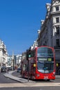 New modern London Routemaster double decker red bus Royalty Free Stock Photo