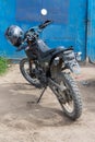 New modern motorcycle Minsk x250. Bike Minsk x250 enduro. Royalty Free Stock Photo