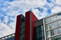 New modern office building against the cloudy sky Royalty Free Stock Photo