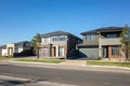 New modern residential houses in Melbourne`s suburb. VIC Australia.