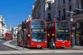 New modern Routemaster double decker red bus