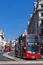 New modern Routemaster double decker red bus