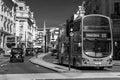 New modern Routemaster double decker red bus