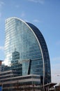 New modern sail-form building on central square of Ulaanbaatar