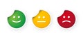 Smiley icon stickers set