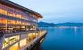The new, modern Vancouver Convention Center at dawn