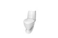 New modern white flush toilet, Dicut Royalty Free Stock Photo