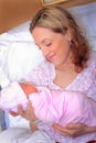 New Mom and Newborn Baby Royalty Free Stock Photo