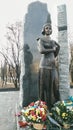 A new monument to the poet Elena Teligi in the National Historical Memorial Preserve & x22;Babyn Yar& x22; in Kiev