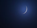 New moon or crescent Royalty Free Stock Photo