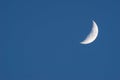 New moon in a dark blue sky Royalty Free Stock Photo