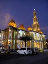 New mosque architecture building with Beautifully decorated in Indonesia