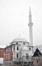 New mosque in snow