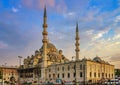 New mosque-Yeni Camii, Istanbul, Turkey. Royalty Free Stock Photo