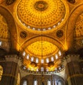 The New Mosque Yeni Valide Camii, interior Royalty Free Stock Photo