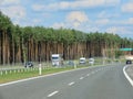 New motorway through forest