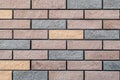 New multi-colored brick wall. texture background Royalty Free Stock Photo