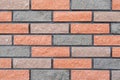 New multi-colored brick wall. texture background Royalty Free Stock Photo