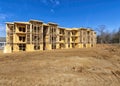 New Multi-Family Apartment Building Under Construction Royalty Free Stock Photo