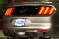 New muscle car rear Royalty Free Stock Photo