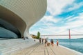 The New Museum Of Art, Architecture and Technology Museu de Arte, Arquitetura e Tecnologia Or MAAT Royalty Free Stock Photo