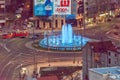 New Musical Fountain in Belgrade at Slavija square in Belgrade Royalty Free Stock Photo