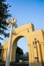 New Napier Arch in Colonnade on waterfront in Memorial structure to earthquake victims in Napier