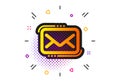 Messenger Mail icon. New newsletter sign. Vector
